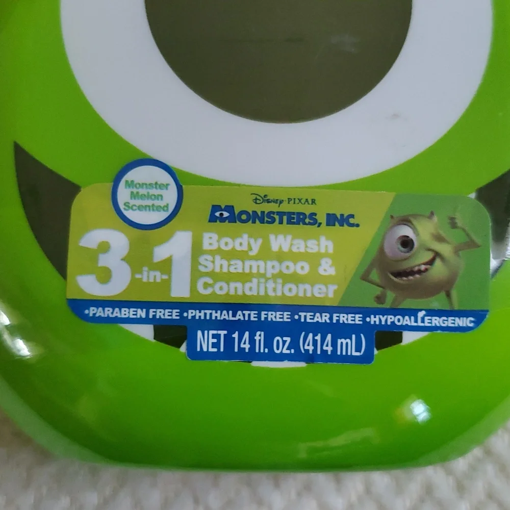 Disney Pixar Monsters Inc 3 In 1 Shampoo Conditioner & Body Wash